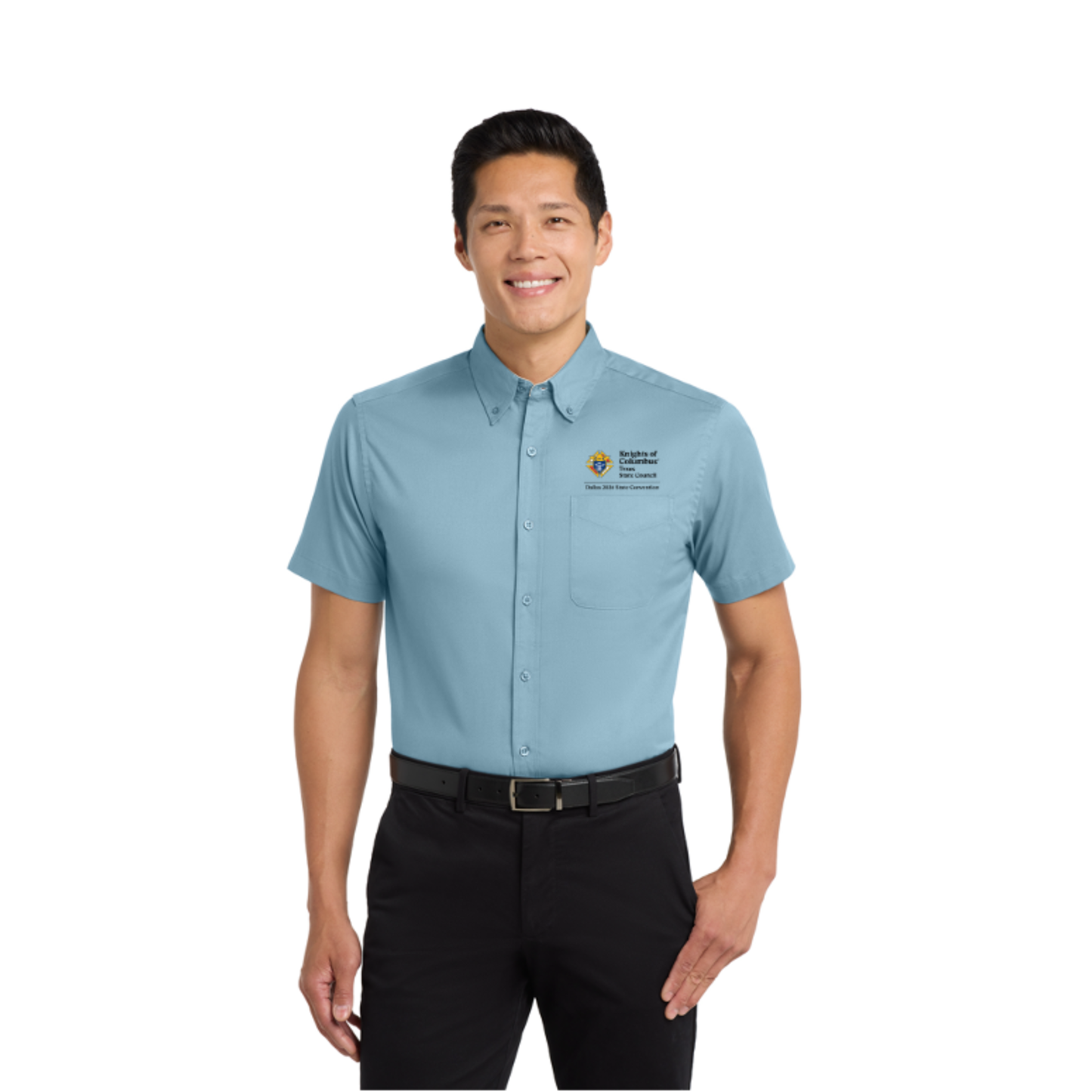 2026 Texas Council Short Sleeve Easy Care Button-Down Shirt