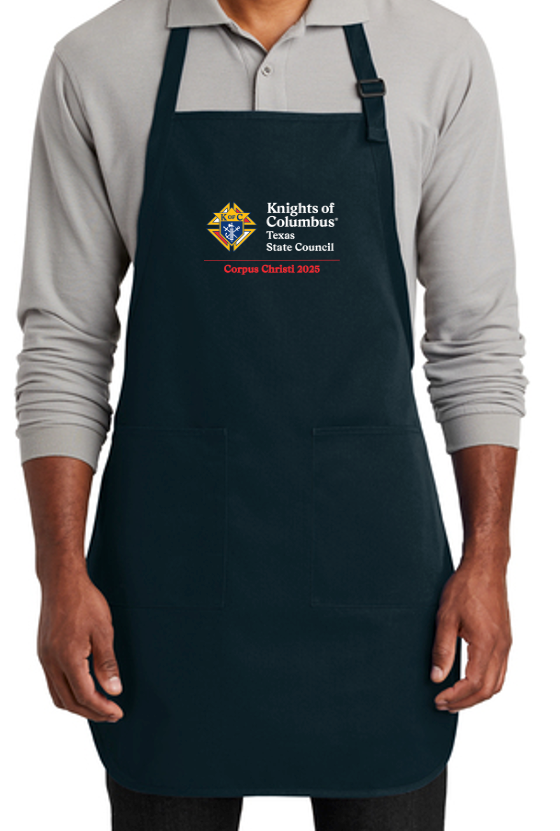 Texas State Convention Navy Full Length Apron